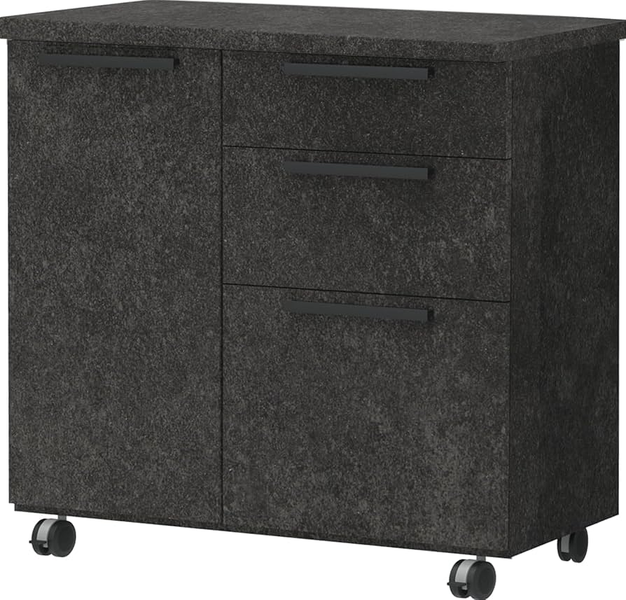 ☆パモウナ キッチンボード キャスター付き セレクト家具/食器棚・キッチン収納/CW キャスター付きキッチン